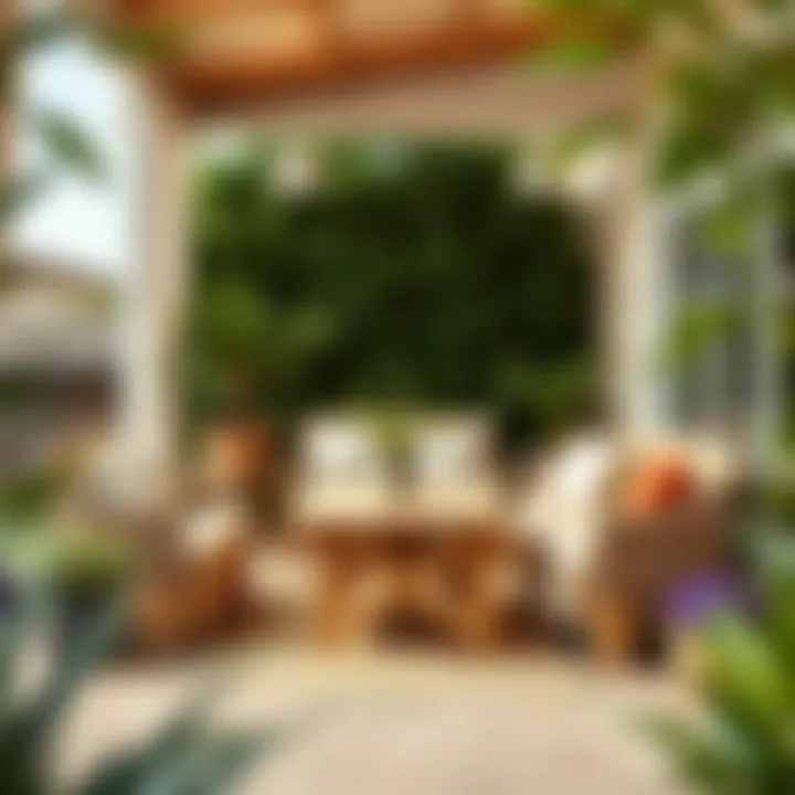 Wooden pallets transformed into stylish outdoor furniture