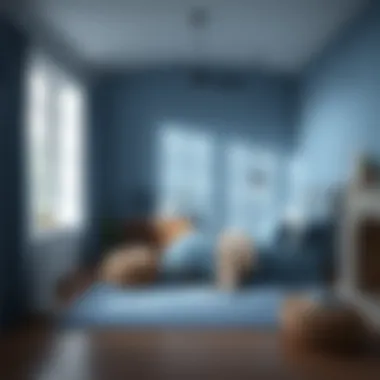 A Tranquil Escape with Blue Tones Calm and soothing blue bedroom