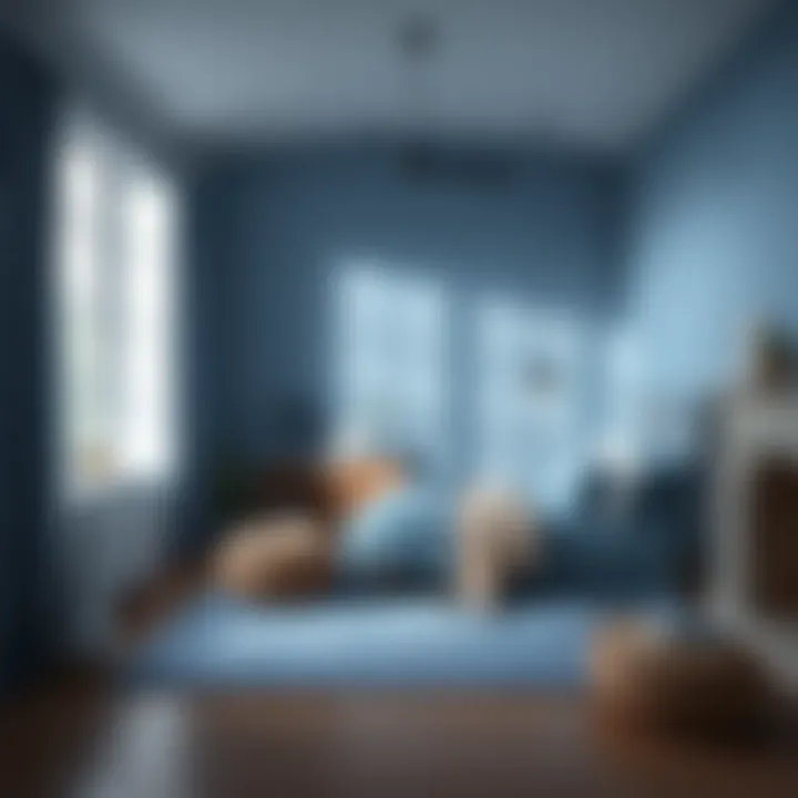 A Tranquil Escape with Blue Tones Calm and soothing blue bedroom