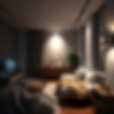 Innovative spot lighting techniques used for functional bedroom spaces