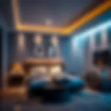 Elegant bedroom spot lighting design showcasing modern fixtures