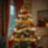 A beautifully decorated Christmas tree adorned with various ornaments