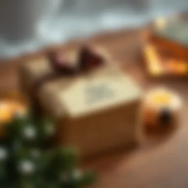 An elegant personal touch on a gift, such as a handwritten note or custom label